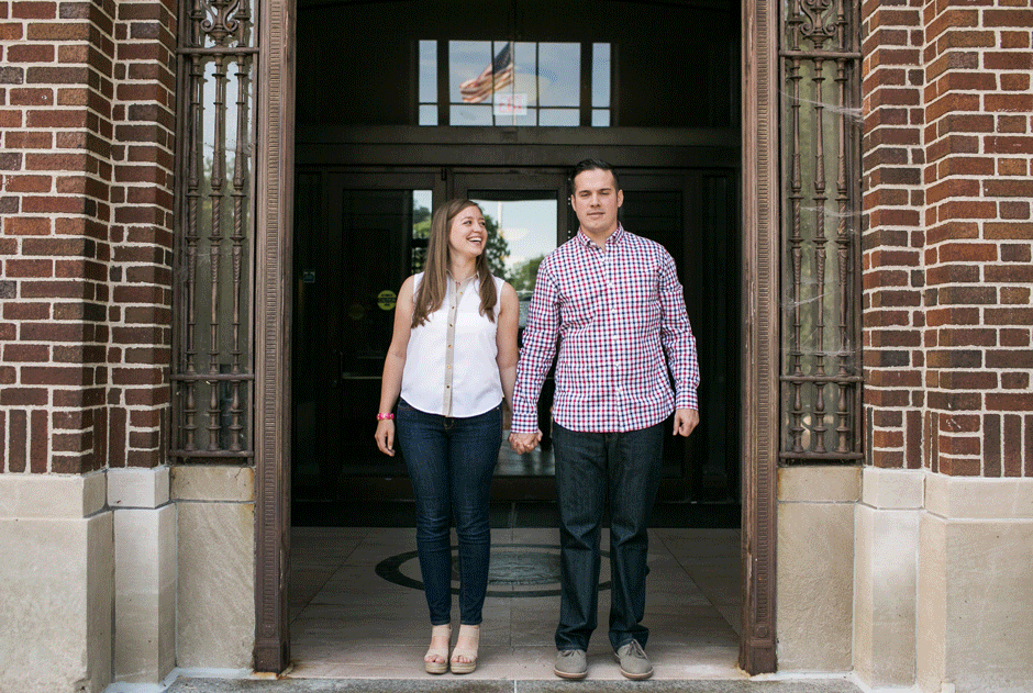 university of michigan engagement photography