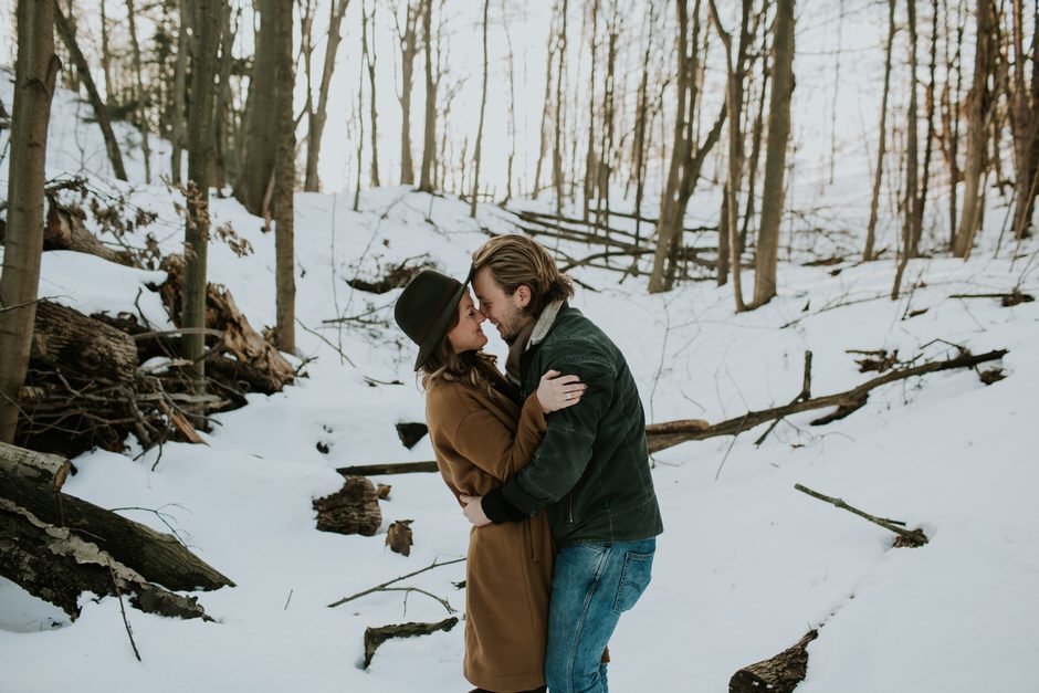 michigan winter wedding