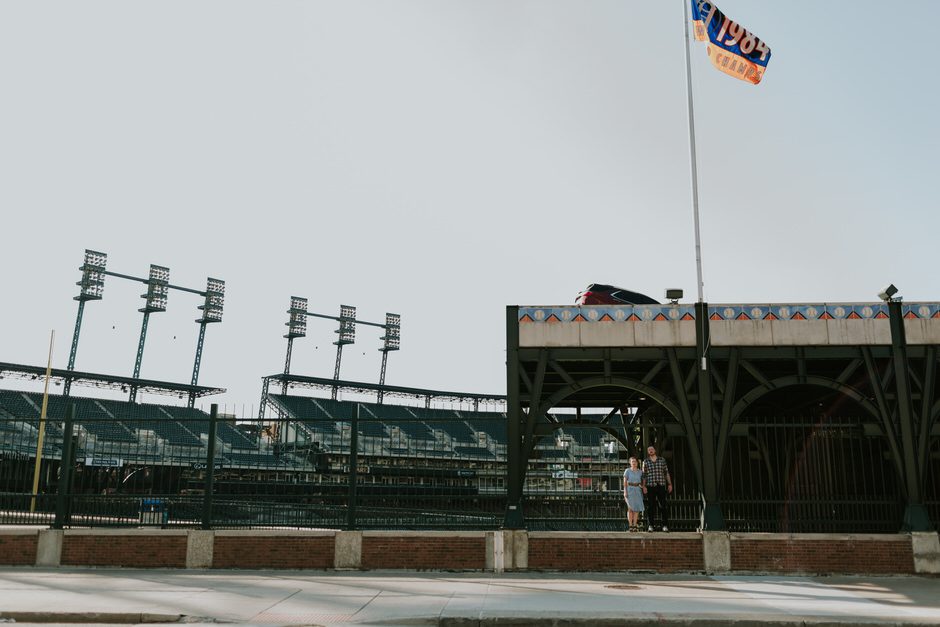 tigers stadium detroit photographer wedding