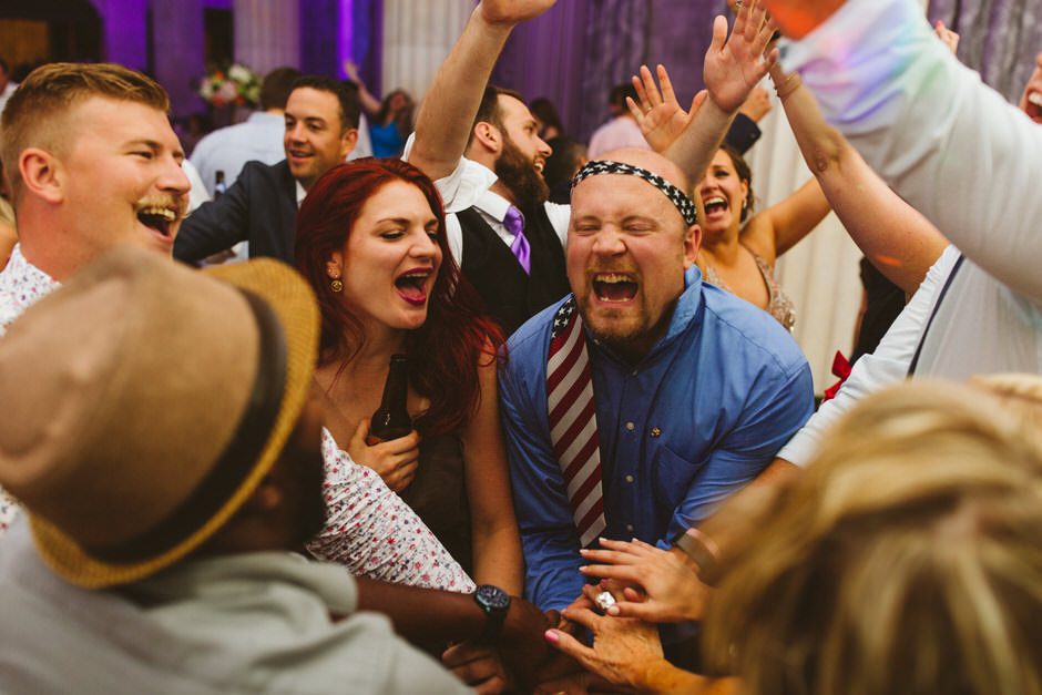 the ballroom at mckay tower wedding