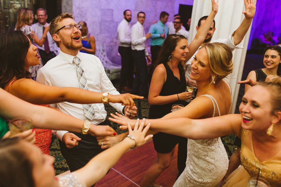 the ballroom at mckay tower wedding