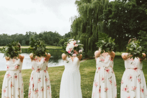 black barn and vineyard wedding
