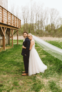 veil falling to the ground
